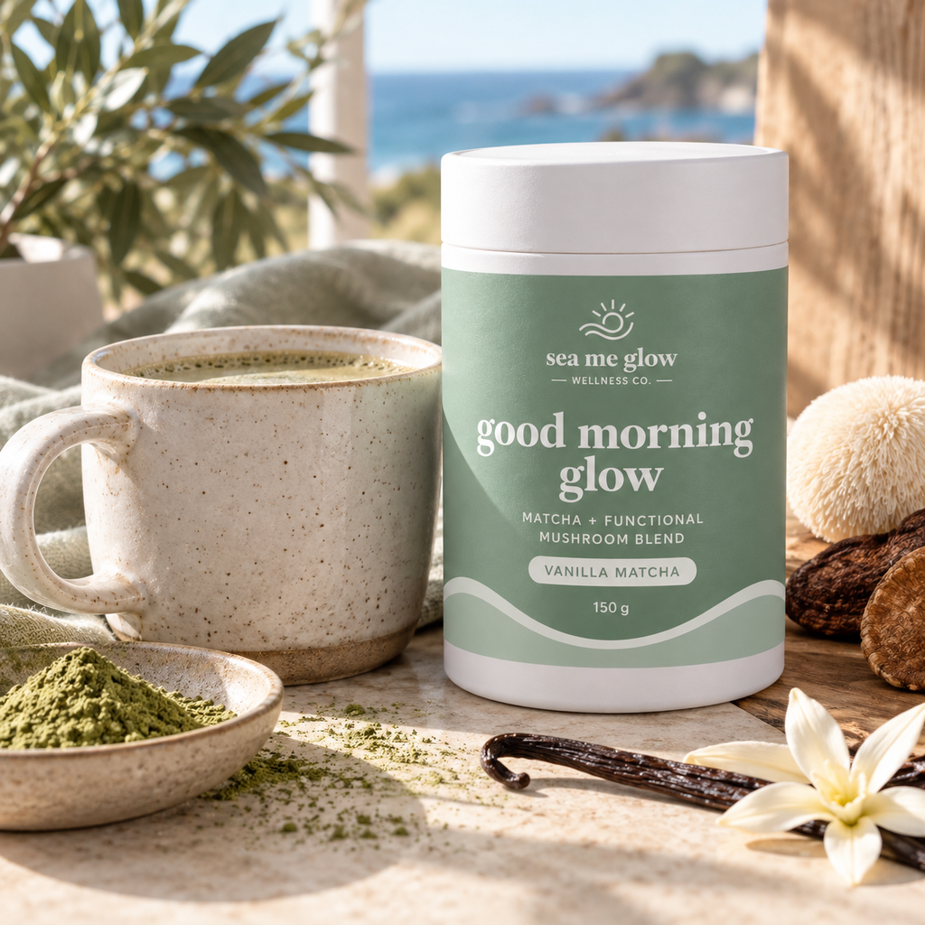 Good Morning Glow | Vanilla Matcha + Functional Mushrooms