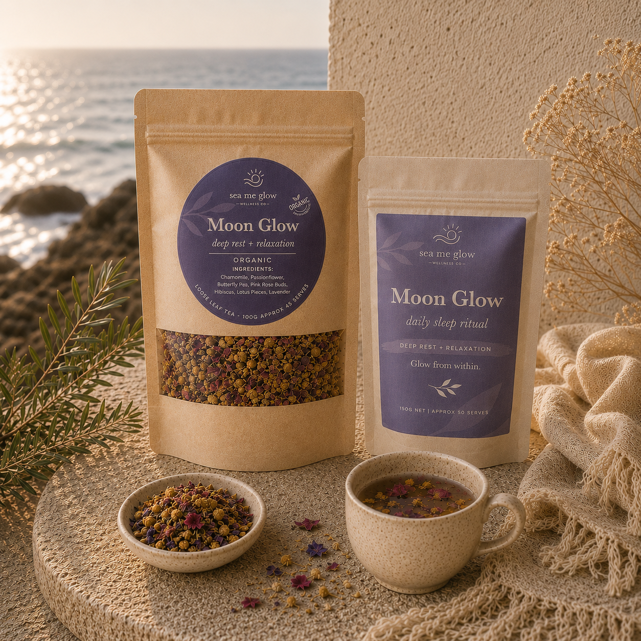 Moon Glow Powder & Tea Bundle