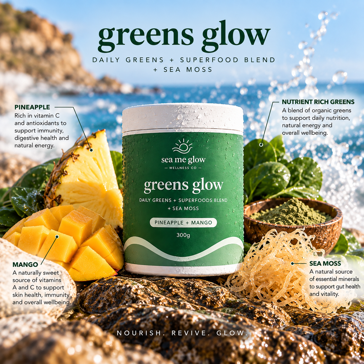 Greens Glow | Daily Greens + Superfoods