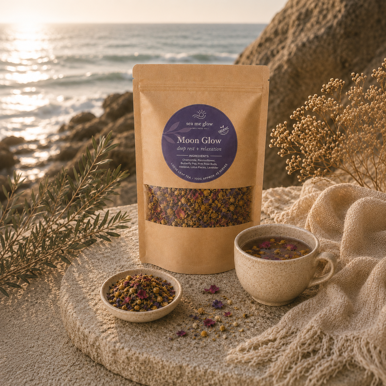 Moon Glow Powder & Tea Bundle